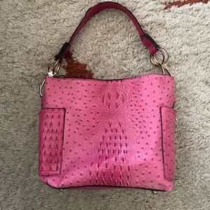 Pink Aligator Women's Bag